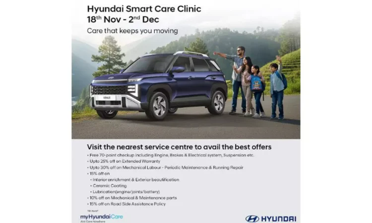 Hyundai Motor India Introduces Smart Care Clinic for Customers Hyundai Motor India Introduces Smart Care Clinic for Customers