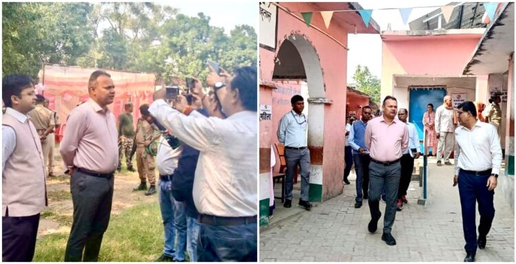 Commissioner Animesh Parashar Reviews Polling in Rohtas