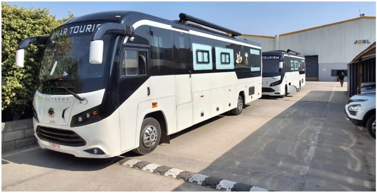 Bihar Government Launches Luxury Caravan Buses for Tourists