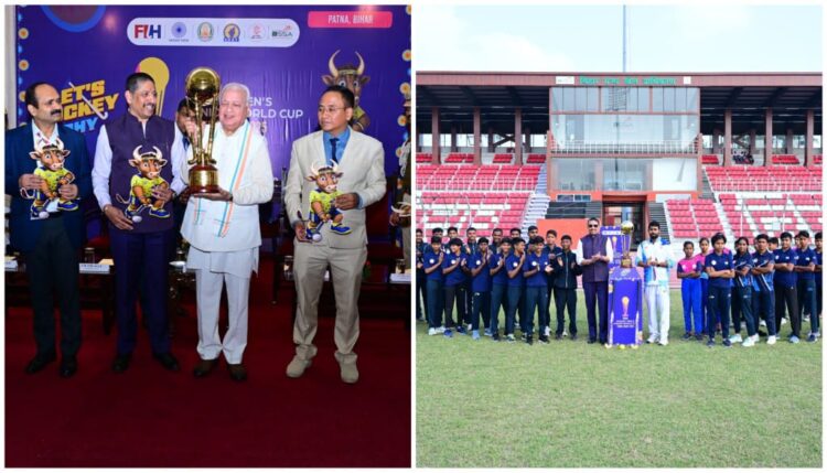 Patna Celebrates Arrival of Hockey Men's Junior World Cup 2025 Trophy Patna Celebrates Arrival of Hockey Men's Junior World Cup 2025 Trophy