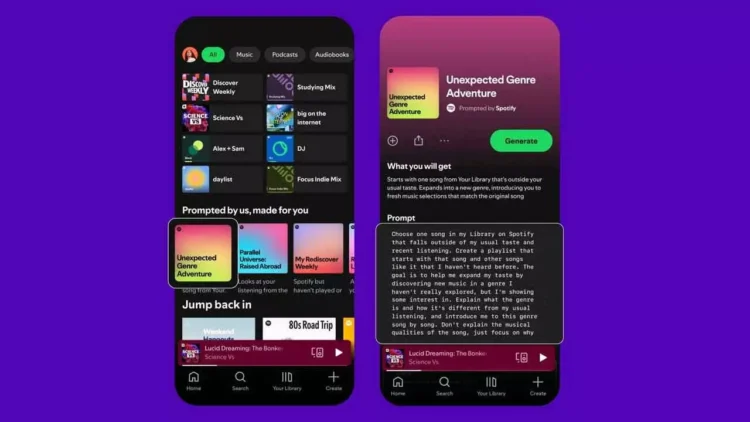 Spotify Introduces AI-Powered Prompted Playlists for Users Spotify Introduces AI-Powered Prompted Playlists for Users