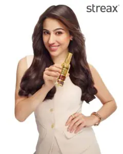 Sara Ali Khan Becomes the New Face of Streax Shine Hair Serum